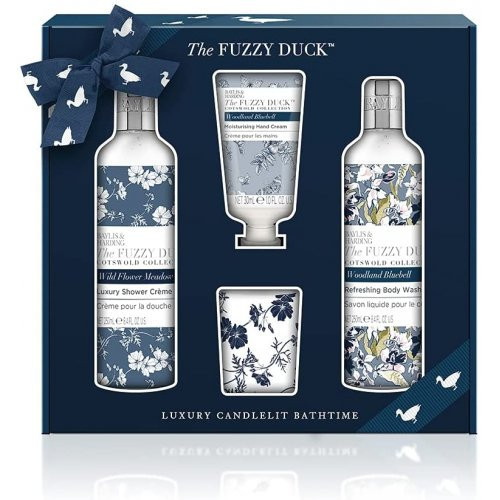 Baylis & Harding The Fuzzy Duck Cotswold Floral Candle Set Kūno priežiūros rinkinys