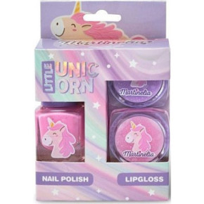 Martinelia Little Unicorn Mini Set Trio Nail Polish Lip Gloss Nagų ir Lūpų priežiūrai Rinkinys