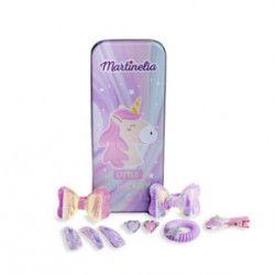 Martinelia Tin Box Plaukų aksesuarų rinkinys mergaitėms Unicorn