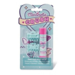 Martinelia Crush Hair Clips & Lip Balm Lūpų balzamo ir plaukų segtukų rinkinys Blueberry