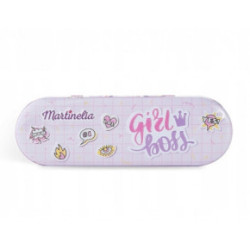 Martinelia Nail Polish & Stickers Tin Box Vaikiškas kosmetikos rinkinys Girl Boss