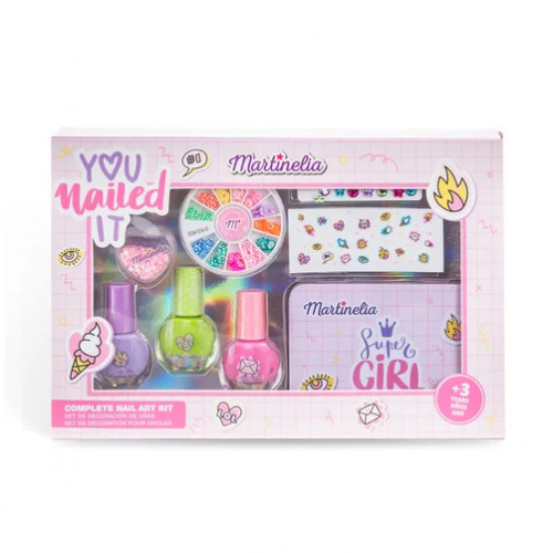 Martinelia Super Girl Complete Nail Art Kit Nagų priemonių rinkinys mergaitėms