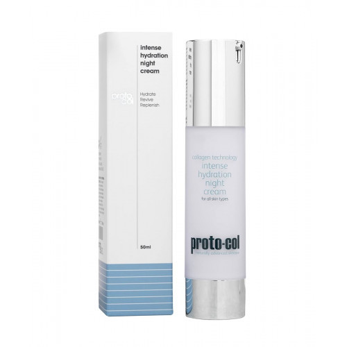 Proto-col Intense Hydration Night Cream Intensyviai drėkinantis kolageno naktinis veido kremas 50ml