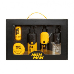 Nishman Gift Box 5in1 Yellow Dovanų rinkinys vyrams Rinkinys