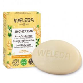 Weleda Shower Bar Solid Body Wash Ginger & Petigrain Dušo muilas su imbierais ir karčiaisiais apelsinais 75g
