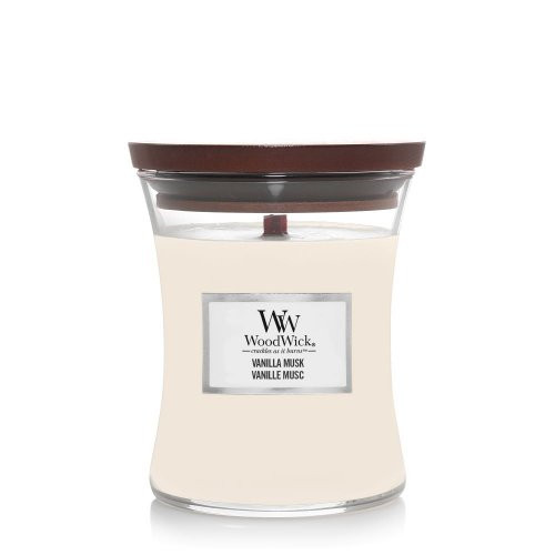 WoodWick Vanilla Musk Candle Žvakė Heartwick