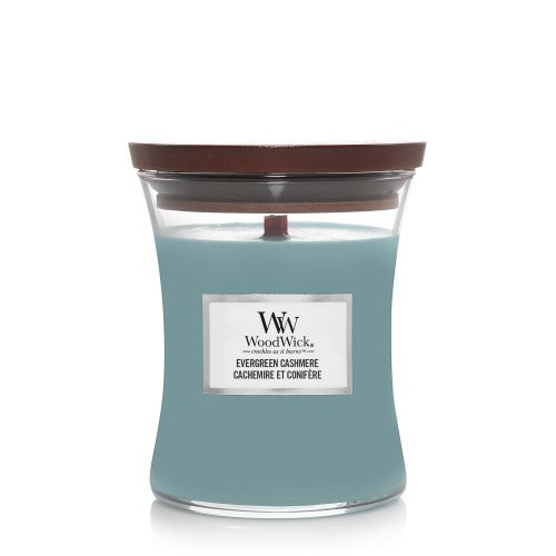 WoodWick Evergreen Cashmere Candle Žvakė Heartwick