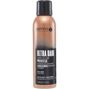 Sienna X Ultra Dark Tinted Self Tan Mousse Itin tamsios savaiminio įdegio putos 200ml