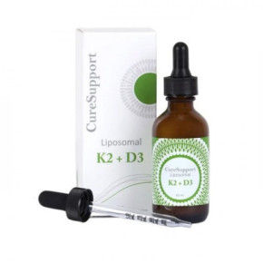 CureSupport Liposomal K2+ D3 Liposominis maisto papildas 60ml