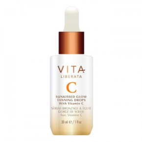 Vita Liberata Sunkissed Glow Tanning Drops Savaiminio įdegio serumas veidui su vitaminu C 30ml