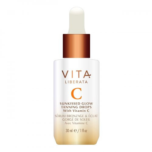 Vita Liberata Sunkissed Glow Tanning Drops Savaiminio įdegio serumas veidui su vitaminu C 30ml