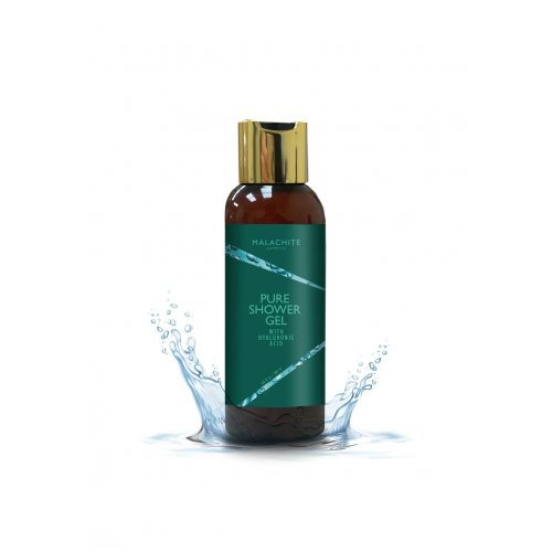 Malachite Cosmetics Shower Gel With Hyaluronic Acid Dušo gelis 200ml