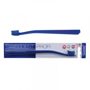 Swissdent Profi Colours Soft-Medium Vidutinio švelnumo dantų šepetėlis Blue