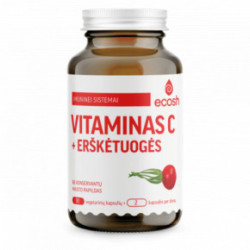 Ecosh Vitamin C Vitaminas C su erškėtuogėmis 90 kapsulių