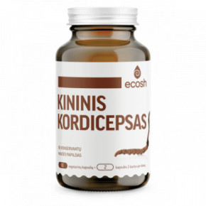 Ecosh Chinese Cordyceps Maisto papildas Kininis kordicepsas 90 kapsulių