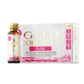 Gold Collagen Pure 25+ Food Supplement Geriamasis kolagenas odai, nagams ir plaukams 10x50ml