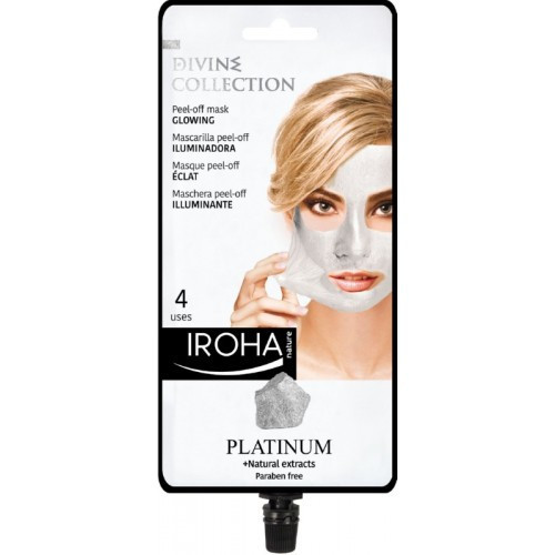IROHA Divine Collection Peel-off Mask Platinum Skaistinanti odą veido kaukė, nuplėšiama