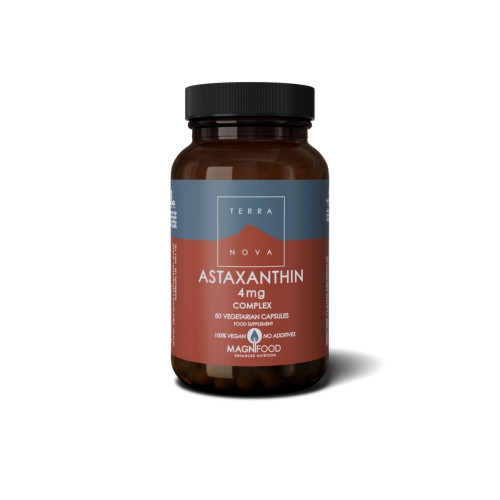 Terranova Astaxanthin 4 mg Complex Astaksantino 4 mg kompleksas 50 kapsulių