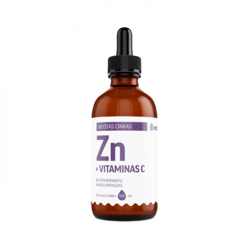 Ecosh Liquid Zinc With Vitamin C Skystas cinkas su vitaminu c 100ml