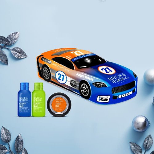 Baylis & Harding Car Tin Gift Set Kūno priežiūros priemonių rinkinys vyrams