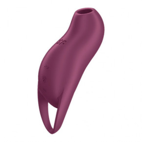 Satisfyer Pocket Pro 1 Double Air Pulse Vibrator Klitorio stimuliatorius Purple