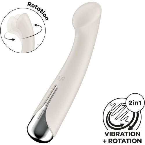 Satisfyer Spinning G-Spot 1 G-taško vibratorius White