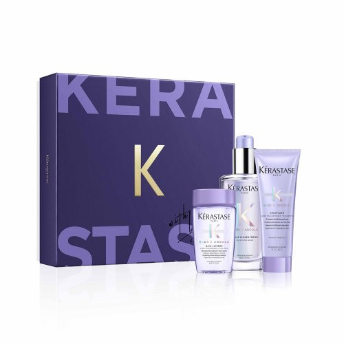 Kerastase Blond Absolu Huile Holidays Gift Set Šviesintų plaukų priežiūros priemonių rinkinys