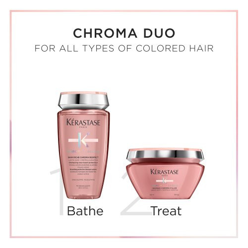 Kerastase Chroma Absolu Set Plaukų priežiūros priemonių rinkinys dažytiems plaukams 250ml+200ml