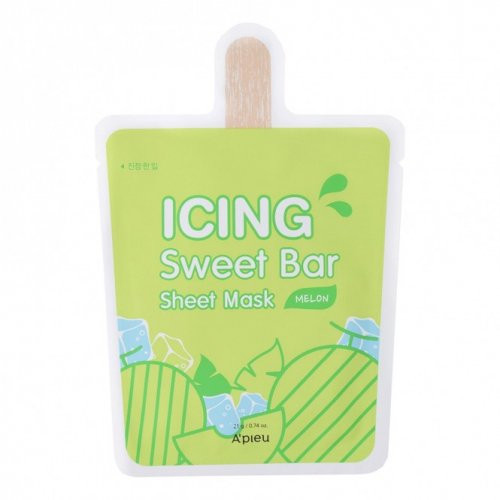 A'pieu Icing Sweet Bar Sheet Mask - Melon Veido kaukė 1 vnt.