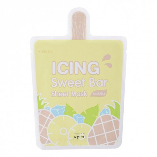 A'pieu Icing Sweet Bar Sheet Mask - Pineapple Veido kaukė 1 vnt.