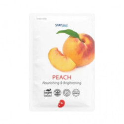 STAY WELL Climate Neutral Hydrating & Firming Sheet Mask Peach Drėkinanti ir stangrinanti veido kaukė 1 vnt.