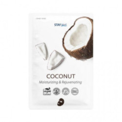 STAY WELL Climate Neutral Moisturizing & Rejuvenating Sheet Mask Coconut Drėkinanti ir atjauninanti veido kaukė 1vnt.