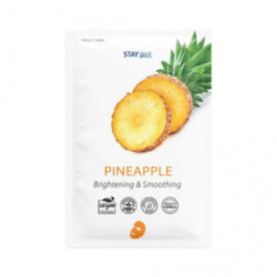 STAY WELL Climate Neutral Brightening & Smoothing Sheet Mask Pineapple Šviesinanti ir švelninanti veido kaukė 1vnt.