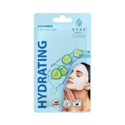 STAY WELL Classic Mask Hydrating Cucumber Drėkinanti veido kaukė 1vnt.