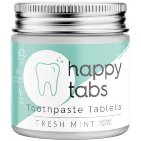 Happy Tabs Toothpaste Tablets Fresh Mint Dantų pastos tabletės 80vnt