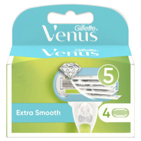 Gillette Venus Extra Smooth Razor Skustuvo galvutės 4 vnt.