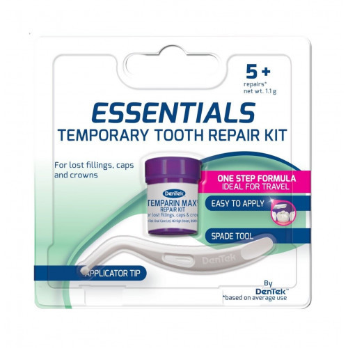 Dentek Essentials Temporary Tooth Repair Kit Laikinas dantų taisymo rinkinys 1 vnt.