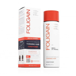 Foligain Hair Regrowth Conditioner Plaukų augimą skatinantis kondicionierius vyrams su 2% Trioksidiliu 236ml