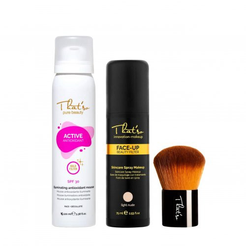 That'so Active Antioxidant SPF30+ Face-Up & HD Kabuki Brush Rinkinys Light Nude