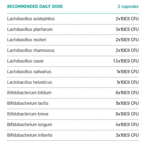 Ecosh Ecobiotic Lactic Acid Bacteria Pieno rūgšties bakterijos 40 kapsulių