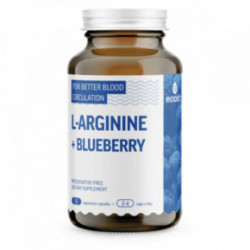 Ecosh L-Arginine With Blueberry Maisto papildas L-argininas su mėlynėmis 90 kapsulių