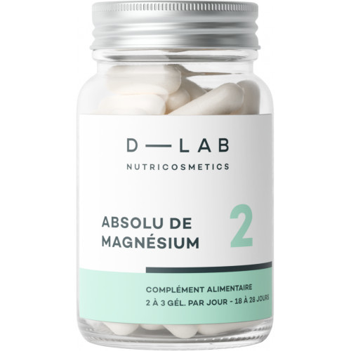 D-LAB Nutricosmetics Absolu De Magnesium Pure Magnesium Maisto papildas, grynasis magnis 1 Mėnesiui