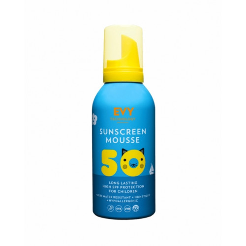 EVY Technology Sunscreen Mousse SPF50 For Children Putos apsaugai nuo saulės vaikams 150ml