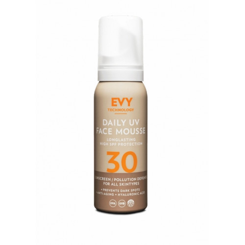 EVY Technology Daily UV Face Mousse SPF30 Putos kasdienei veido apsaugai nuo saulės 75ml