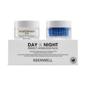 Keenwell Day & Night Perfect Hydration Pack Dieninis ir naktinis drėkinantys kremai veidui 2x50ml