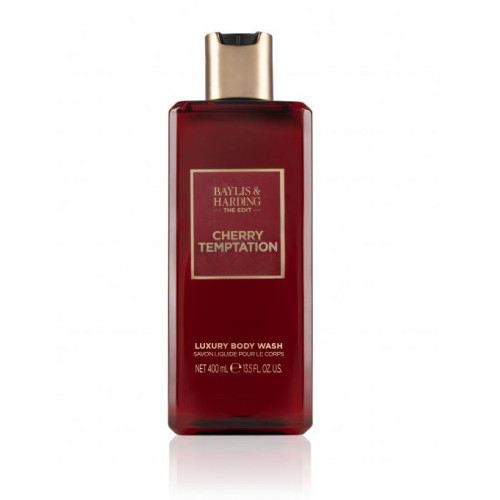 Baylis & Harding Luxury Body Wash Cherry Temptation Prabangus kūno prausiklis 400ml