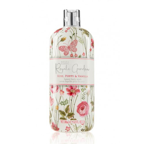 Baylis & Harding Royale Garden Rose, Poppy & Vanilla Body Wash Kūno prausiklis 500ml