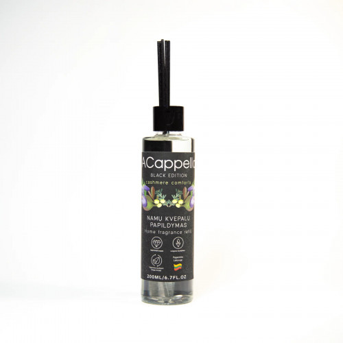 Acappella Black Edition Cashmere Comforts Refill namų kvepalų papildymas 500ml