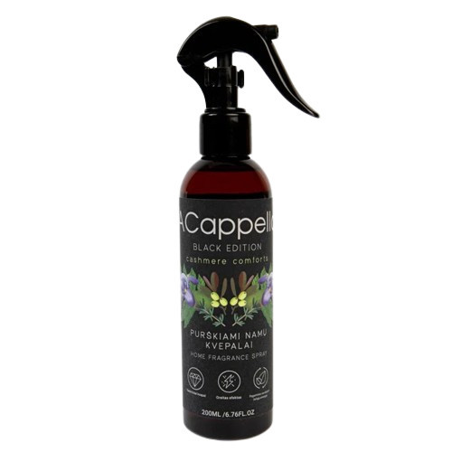 Acappella Black Edition Cashmere Comforts Purškiami namų kvepalai 200ml