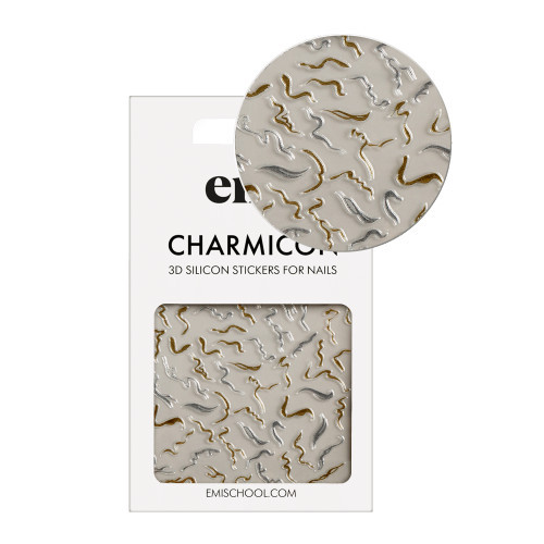 E.Mi Charmicon Silicone Stickers Lipdukai nagams #170 Zipper